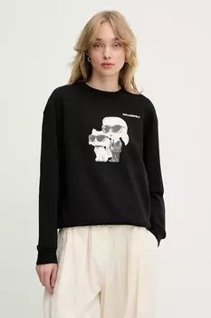 Блузка Karl Lagerfeld, черный
