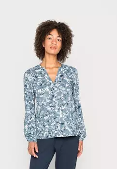 Блузка KASARY TILLY BLOUSE Kaffe, синий мираж/лунный каменный цветок