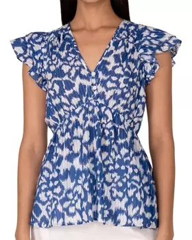 Блузка Kira синего цвета Banjanan