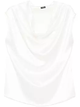 Блузка Kiton с драпировкой, белый