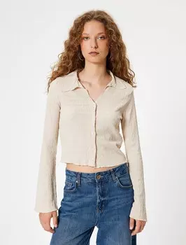 Блузка Koton, бежевый