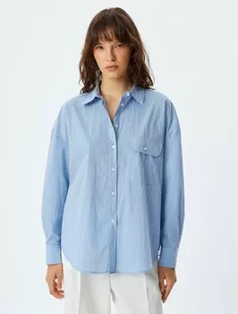 Блузка Koton, светло-синий