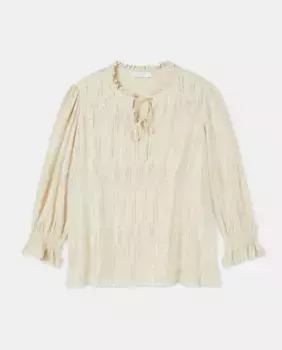 Блузка-купе с длинными рукавами Couchel, цвет 120 Crudo