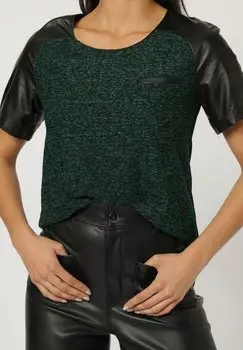 Блузка La Morena с коротким рукавом, зеленый