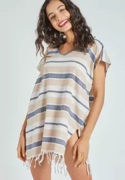 Блузка La Morena в широкую полоску, синий