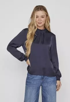 Блузка LANGARM VILA Petite, цвет navy blazer