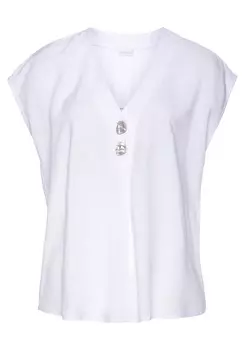 Блузка LASCANA, белый