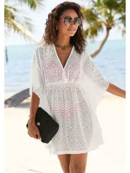 Блузка LASCANA, белый