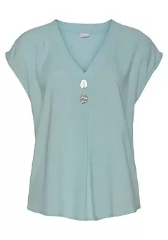 Блузка LASCANA, зеленый