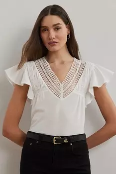 Блузка Lauren Ralph Lauren, белый