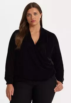 Блузка Lauren Ralph Lauren БЛУЗКА С ДЛИННЫМ РУКАВОМ CILFETTE, черный