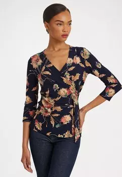 Блузка Lauren Ralph Lauren ДЖАЙНАБ РУКАВ 3/4, цвет navy/tan/multi