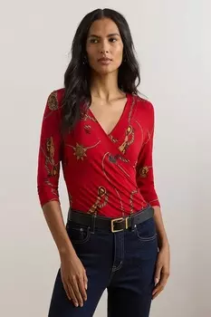Блузка Lauren Ralph Lauren, красный