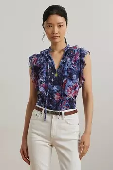 Блузка Lauren Ralph Lauren, синий