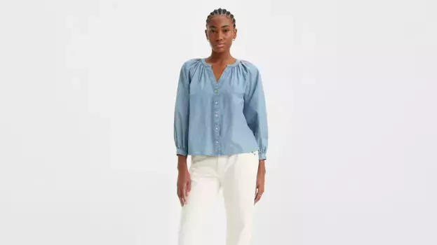 Блузка Лейни Levi's, цвет Keep It Weird - Medium Wash