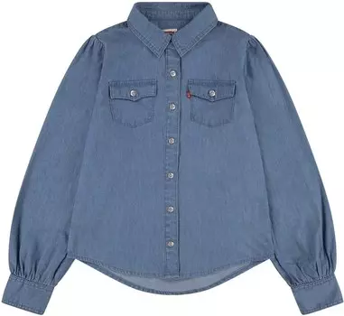 Блузка Levi's Kids, цвет Blue/Blue denim