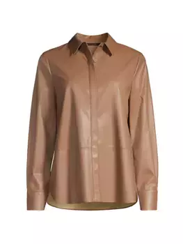 Блузка Lilianne из искусственной кожи Kobi Halperin, цвет warm tan