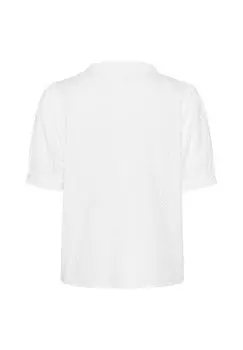 Блузка Liri Cream, белоснежная