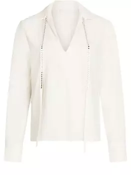 Блузка LIU JO с драгоценными камнями, нейтральный