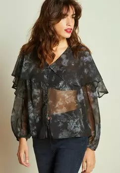 Блузка LONG SLEEVE Next, цвет navy blue floral