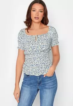 Блузка Long Tall Sally с квадратным вырезом, белый