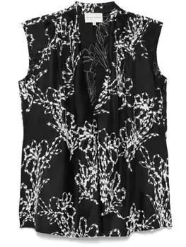 Блузка Loulou Studio Asel, черный