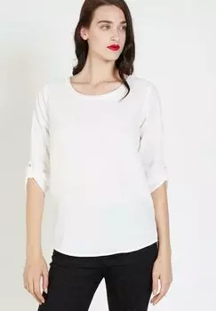 Блузка LOVE & MONEY с коротким рукавом, белый