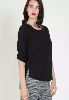 Блузка LOVE & MONEY с круглым вырезом, черный