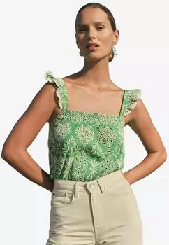 Блузка Love & Roses, зеленый