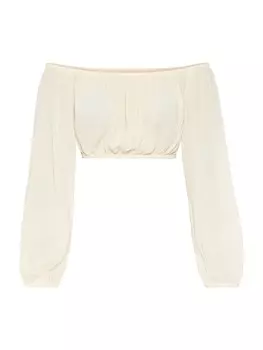 Блузка LSCN by LASCANA Blouse, кремовый