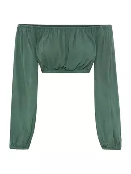 Блузка LSCN by LASCANA Blouse, оливковый