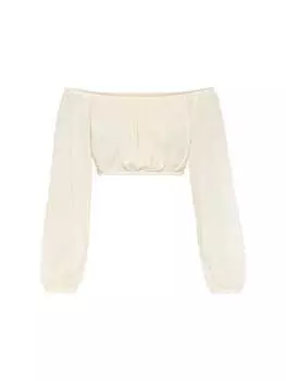 Блузка LSCN BY LASCANA, кремовый