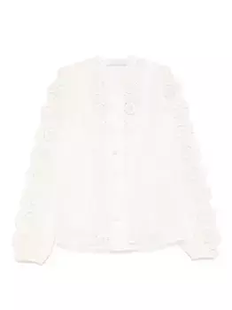 Блузка Lucky с вышивкой ZIMMERMANN, нейтральный