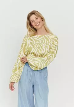 Блузка LUMI Mazine, цвет celery green printed