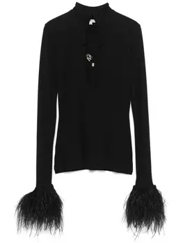 Блузка Луна MANURI, черный