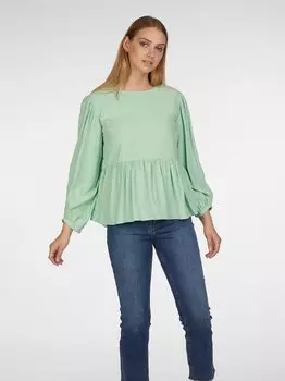 Блузка macie с баской Lovely Sisters, зеленый