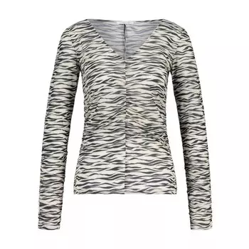 Блузка маглия под зебру Patrizia Pepe, коричневый