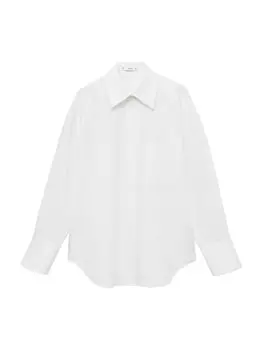 Блузка MANGO Crocce, белый