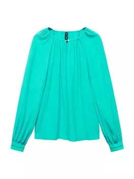 Блузка MANGO, цвет Turquoise