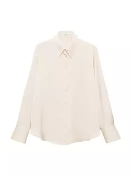 Блузка MANGO IDEALE, белый