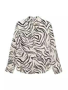 Блузка MANGO IDEALE, бежевый