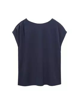 Блузка MANGO MALBI, темно-синий
