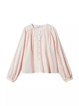 Блузка MANGO PLUM, пастельно-розовый