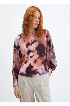 Блузка -- Mango, розовый