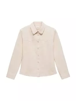 Блузка MANGO Salome, бежевый