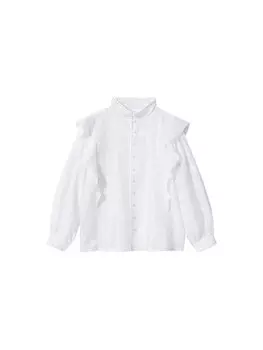 Блузка Mango Tresi, от белого