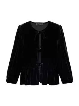 Блузка MANGO XARANJA, черный