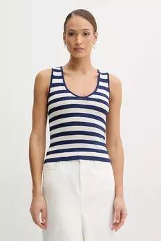 Блузка Manzeni Silvian Heach, темно-синий