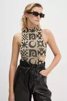 Блузка МАРАДЖ Nanushka, бежевый