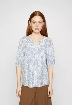 Блузка Marks & Spencer, белый/мультиколор